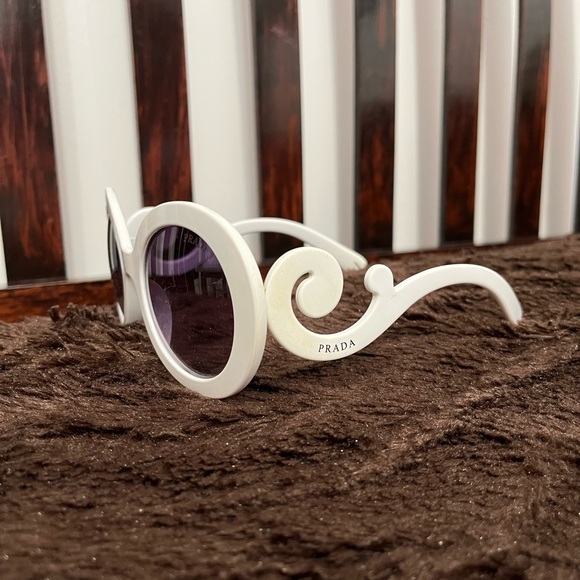Prada White Sunglasses